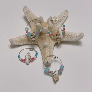 Seashell Wine Charms